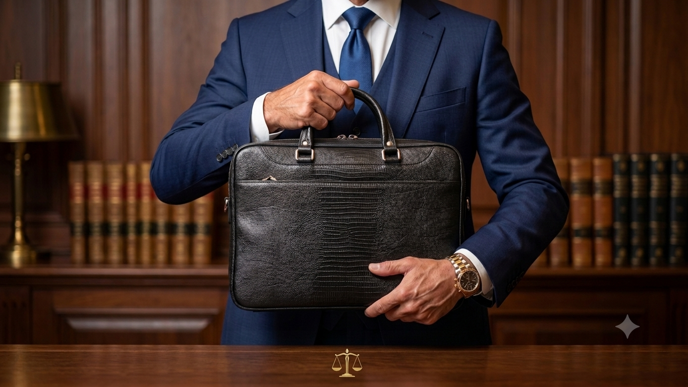 کیف لپتاپی اداری چرم طبیعی گاوی کیف وکالتی( اداری ) دو طرف جیب